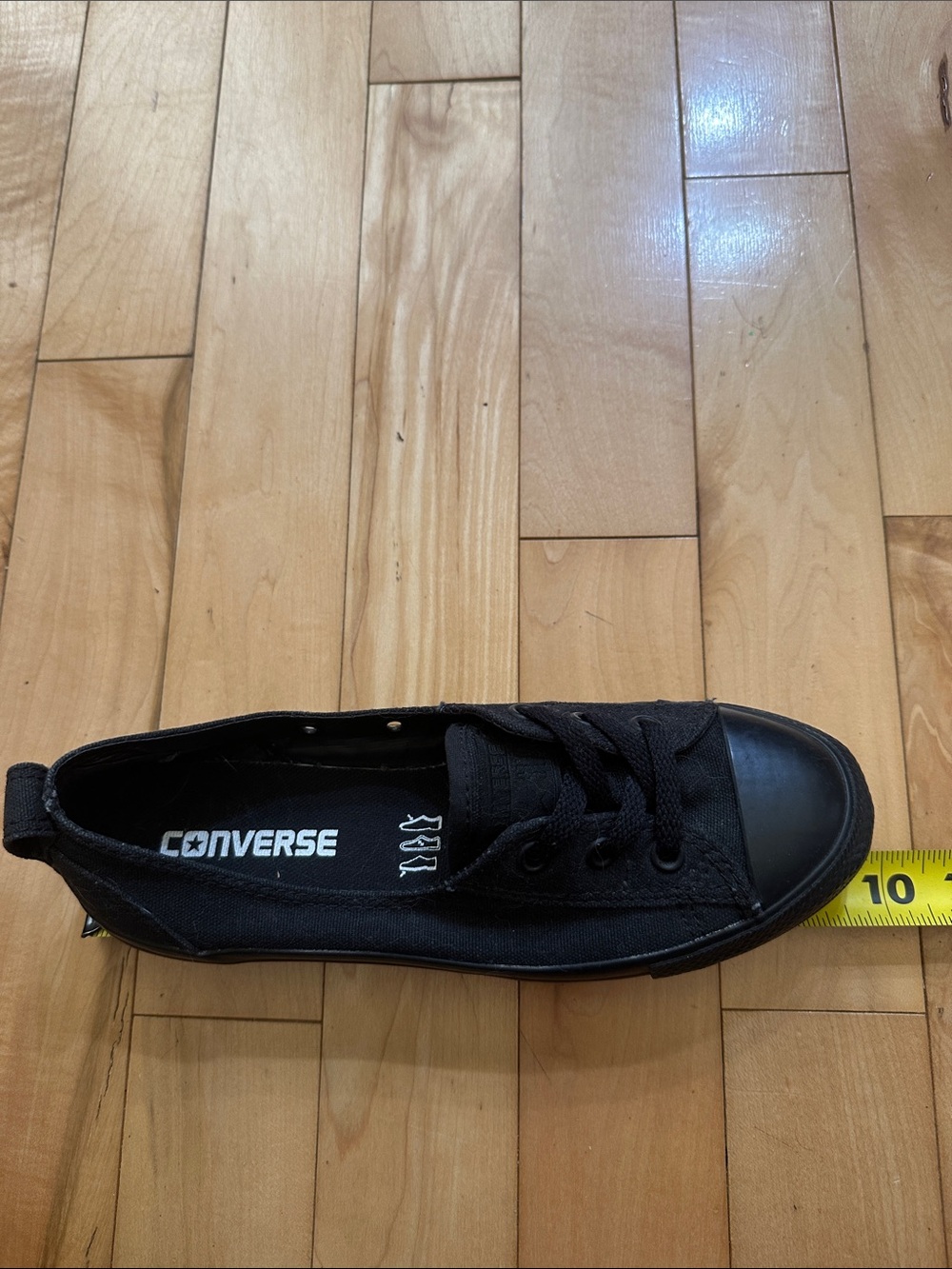 Converse Black Ballet Slip-On Canvas Sneakers - Picture 8 of 9